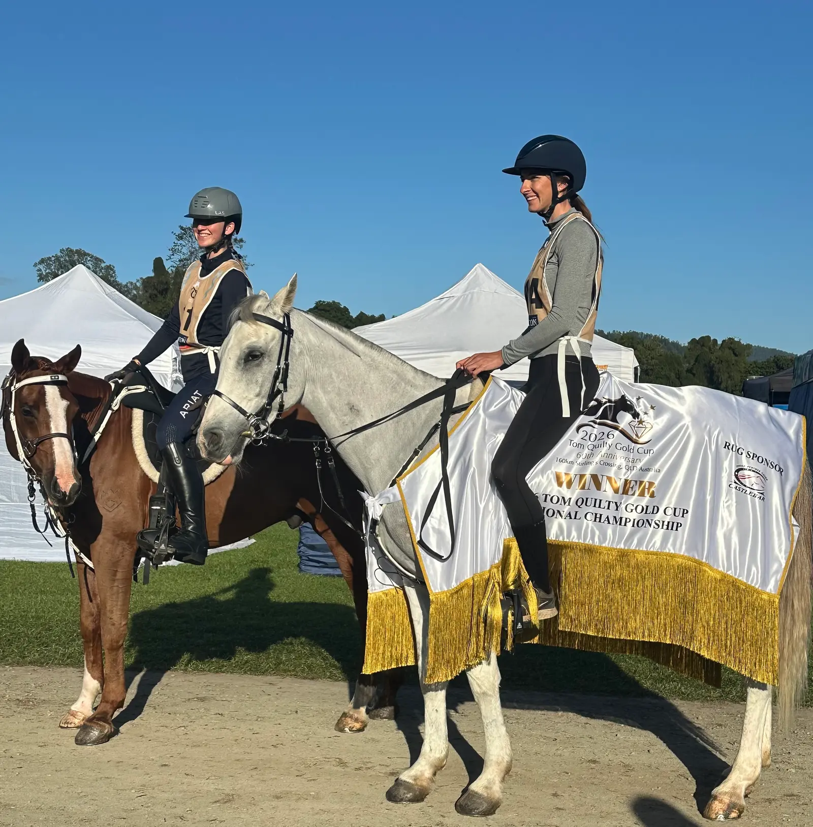 Endurance riders at the Tom Quilty National Championships in Imbil